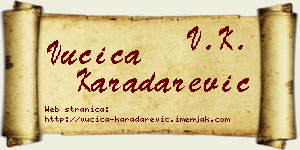 Vučica Karadarević vizit kartica